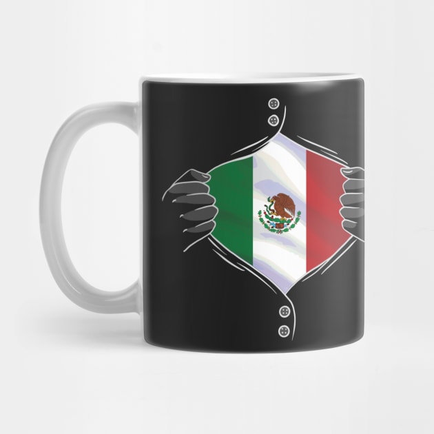 mexico flag fingerprint, by HawaiPlus